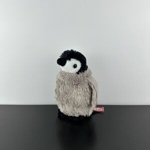 Douglas Cuddle Toys Baby Cuddles Penguin Chick 7” #3787 Gray Black White Plush